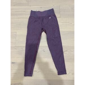 Gymshark Marl Seamless Leggings Plum Pink